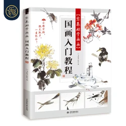 Livre de tutoriel de base pour débutants en peinture chinoise, facile à apprendre, peinture à l'encre 