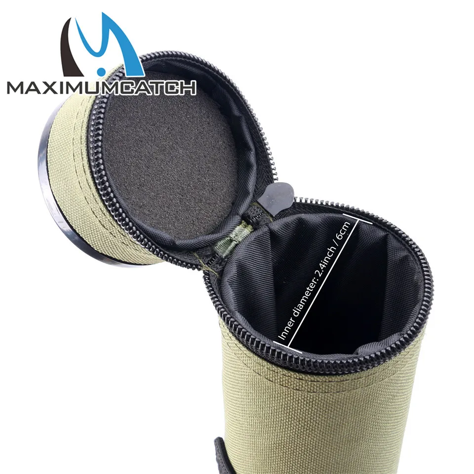 Maximumcatch Army Green Cordura Rod Case Carbon Fiber Fly Rod Tube for