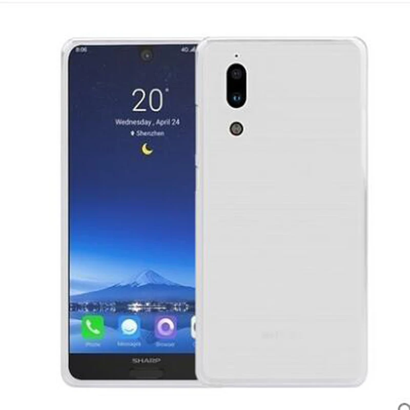 Мягкий ТПУ резиновый матовый чехол для телефона Sharp Aquos S2 силиконовый