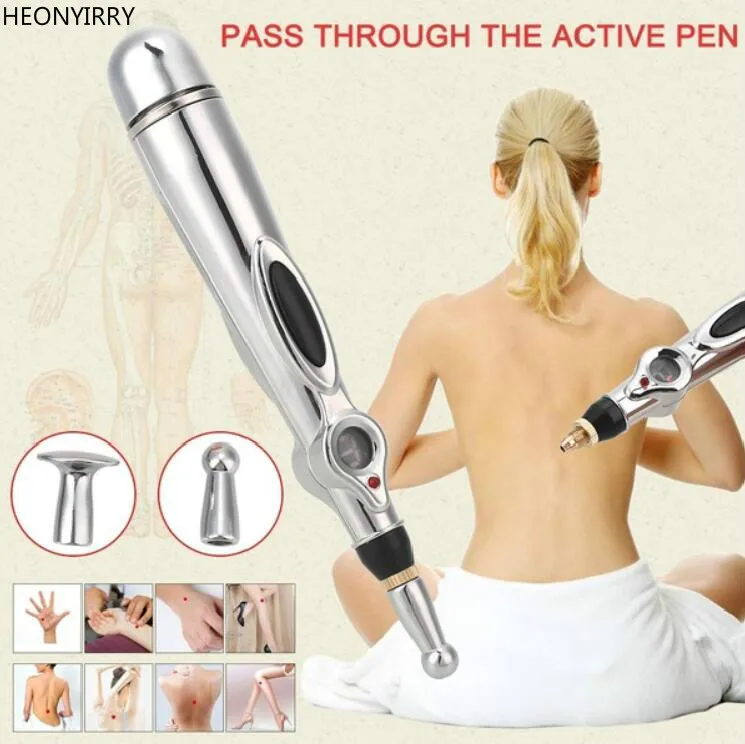 Electronic Acupuncture Pen Electric Meridians Laser Acupuncture Machine Magnet Therapy Meridian Energy Pen Face Lift Tools