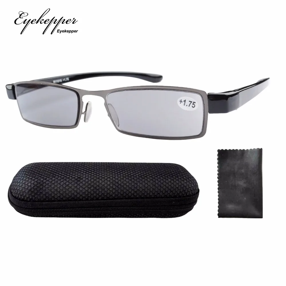 R11019 Gray Lens Eyekepper Patent Lightweight Stainless Steel Frame Sun