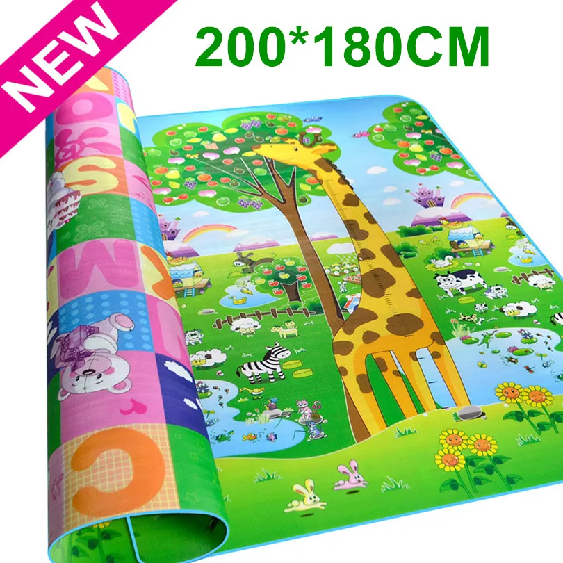 

Maboshi Double Sides Children Baby Play Mat Giraffe And Bear Waterproof Kids Beach Picnic Carpet Rug Baby Crawling Mat CM-188