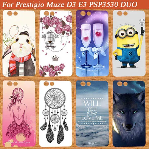 

For Prestigio Muze D3 Case Cover,New Arrival 10 Patterns Colored Soft Tpu Case For Prestigio Muze D3 PSP3530 DUO 5.3" Sheer Bags