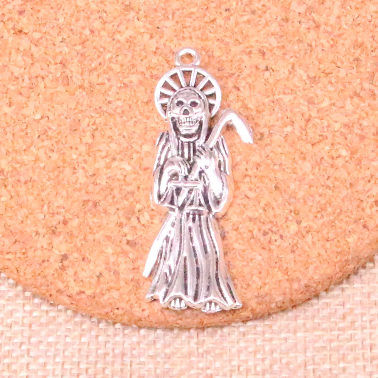 

5pcs 51*19mm Tibetan Silver Plated grim reaper death Charms Pendant for Necklace Bracelet Jewelry DIY Handmade