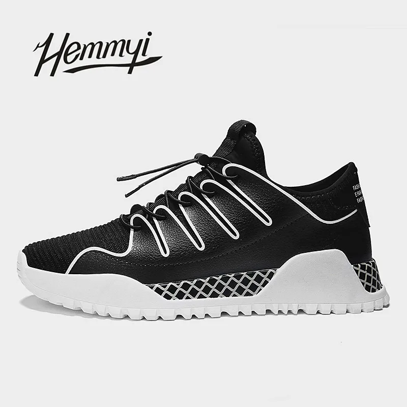 Модные брендовые дышащие мужские кроссовки Chaussure Homme Цвет черный красный белый