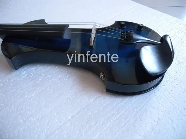 Cheap New 4/4 Electric Violin blue Cheap New 4/4 Electric Violin blue
