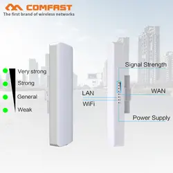 2 шт. COMFAST 300 Мбит/с беспроводной мост-маршрутизатор AP направленная антенна wifi повторитель 1-3 км Длинная передача открытый наностанция CPE