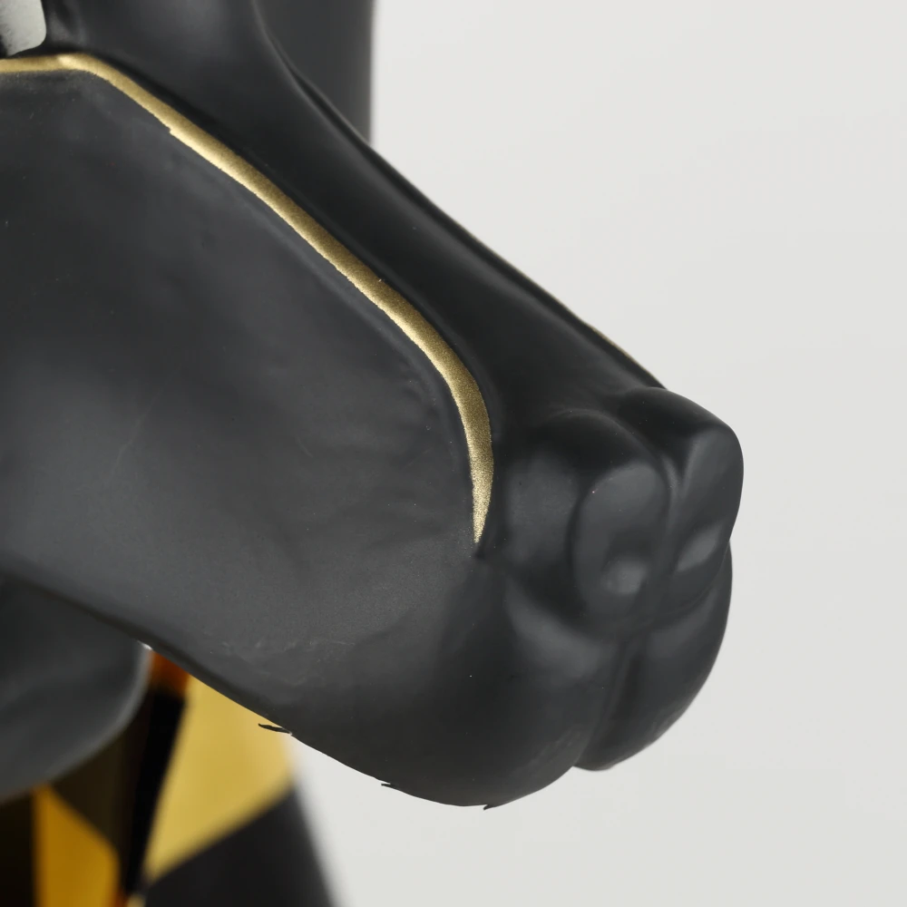 Egyptian Anubis Cosplay Face Mask With Headscraf PVC Canis spp Wolf Head Jackal Animal Masquerade Party Halloween Fancy Dress (11)