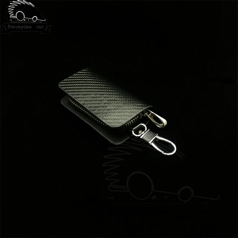 

Key Case Carbon Fiber Leather Key Chain Case For BMW Audi Mercedes VW Opel Toyota Mazda Nissan Volvo Lexus Ford Case Cover Key