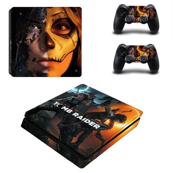 

Shadow of The Tomb Raider PS4 Slim Skin Sticker Vinyl For PlayStation 4 Console and 2 Controllers PS4 Slim Skin Stickers Decal