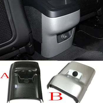 

1pcs For Volvo XC60 2018 ABS Chrome Center Armrest Box rear Anti-Kick Cover trim Automotive interior accessories