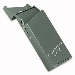 WITUSE WX серый портативный алюминиевый сигары сигареты (10 шт.) Коробка Чехол Держатель для леди EG5506