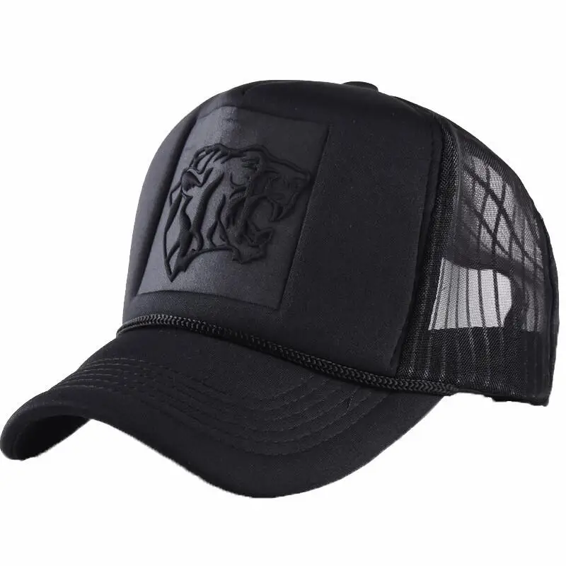 

Mesh Black tiger Print Curved Baseball Caps For Women Men Snapback Hats Casquette Trucker Cap Sun Visor Hip Hop Hat Adjustable