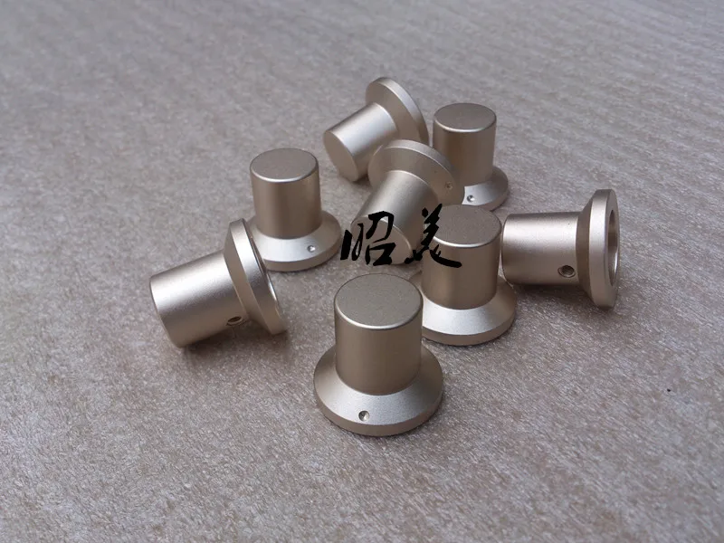 

Diameter: 25mm Shank Diameter: 17mm Height: 22mm Aluminum Solid Knob Potentiometer HIFI Audio Amplifier Knob