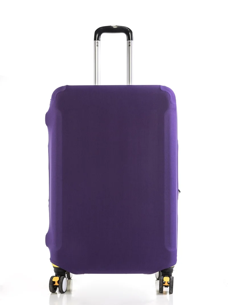 Брендовый дорожный плотный однотонный защитный чехол на чемодан, подходит для 18-28 дюймовых чехлов, аксессуары для путешествий - Цвет: purple