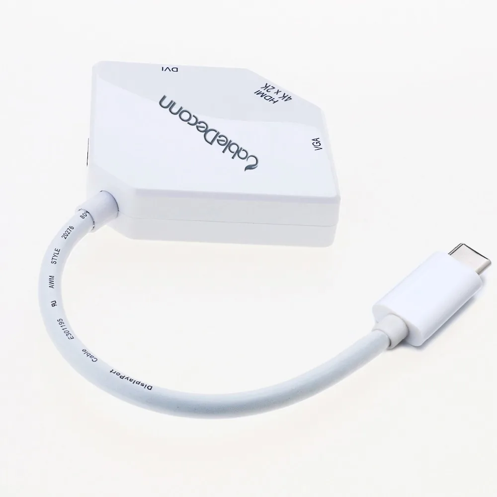 Thunderbolt 3 док-станция USB C к HDMI VGA DVI адаптер многопортовый 4K кабель для Apple Mac samsung S8 Macbook Pro USB C концентратор