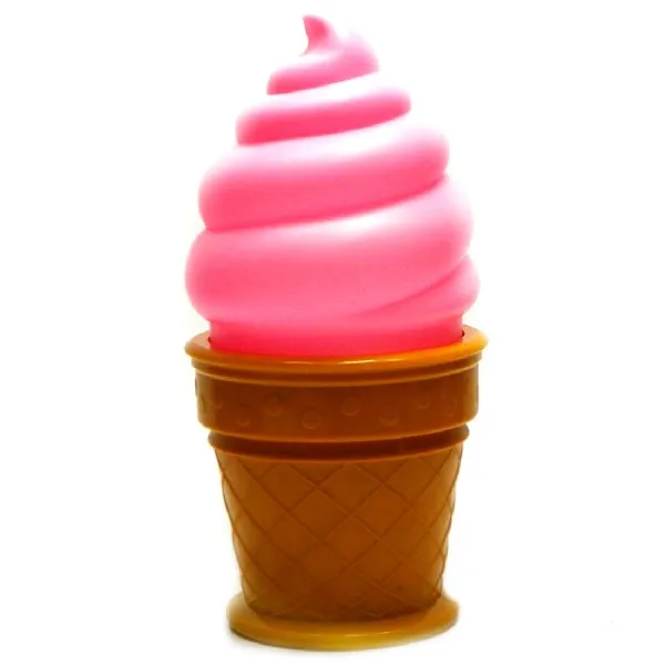 1pc New Magic Ice Cream Lamp LED Lamp Attractive Night Light for Children Kids Cone Shaped Table LED Lamp Bedroom Decor Light