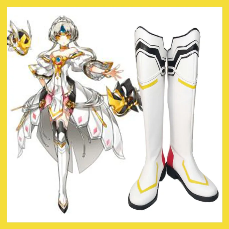

ELSWORD Elesis Brimson Avenger eve lolita boots Cosplay Boots Shoes Anime Party Cosplay Boots Custom Made Women High Heel Shoes
