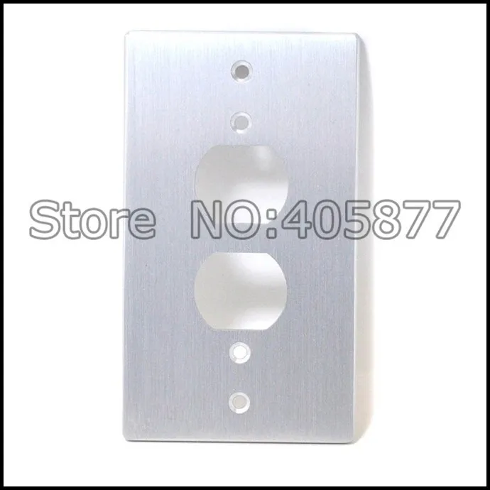 Одна розетка переменного тока алюминиевая панель|ac power|wall receptaclewall cover plates |
