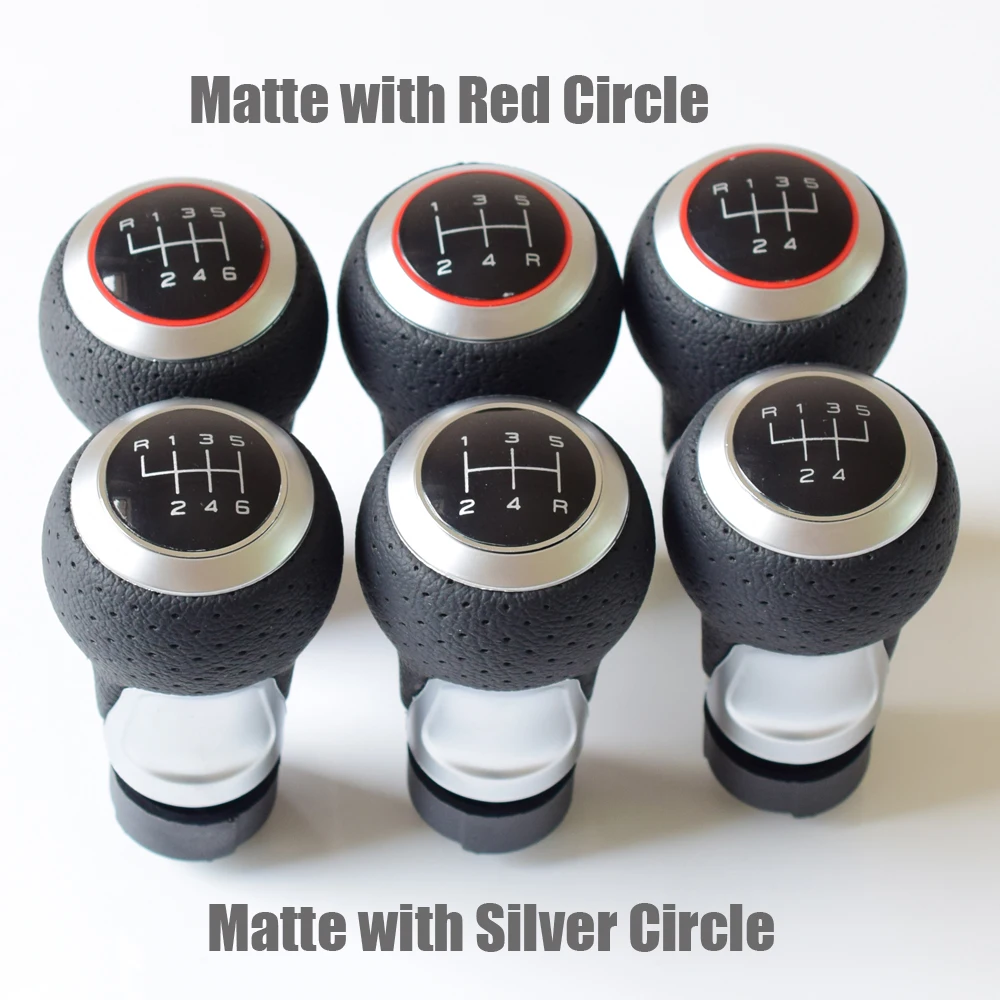 

Fits perfectly For Audi skoda seat A4 B6 B7 b8 A6 S4 B8 8K A5 8T Q5 8R Manual 5/6 Speed Gear shift Shifter knob Lever Stick