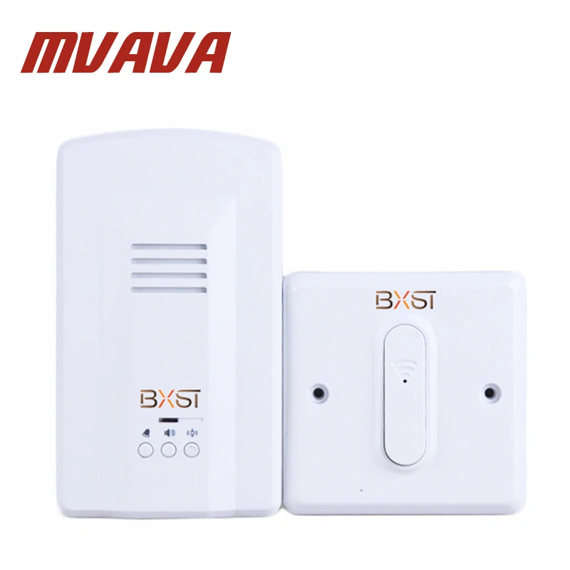 

MVAVA 64 Music Tune Melody Chimes Songs/Ringtones Wireless PC Series Receiver Remote Control Doorbell Door Bell White
