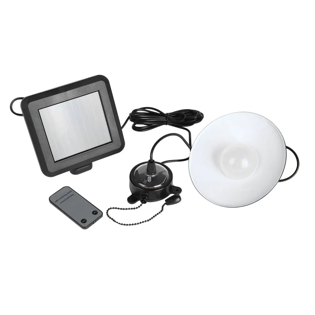 

Dropshipping 4 LEDs Solar Lights Stainless Steel Ceiling Lights with Remote Control Home Lighting Study Drawstring Control Lamp