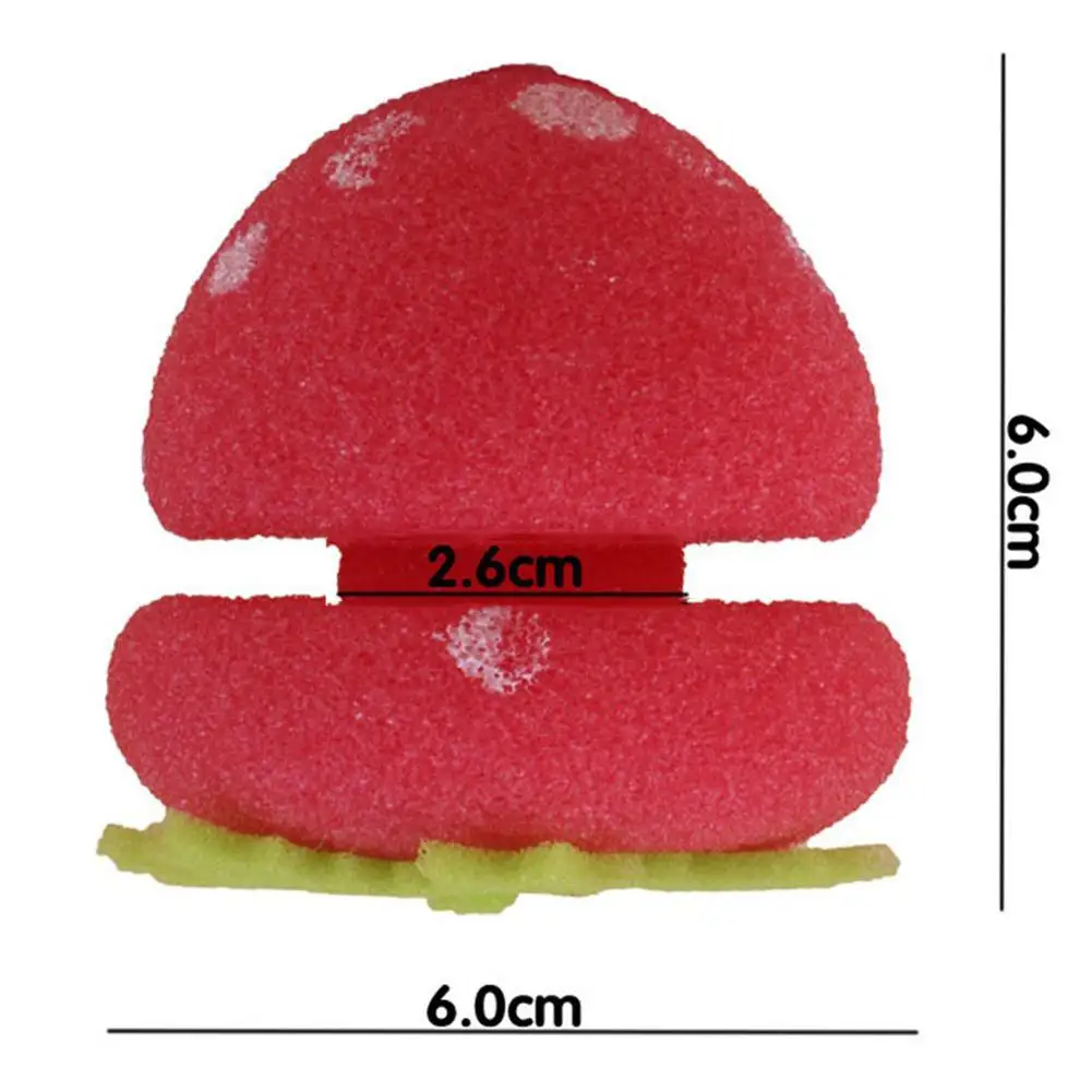 6 шт./компл. Инструменты для укладки волос на девочек с рисунками Клубнички мягкий спонж для волос, инструмент для стильных волос Ролики папильотки Сделай Сам DIY бигуди для волос косы инструмент