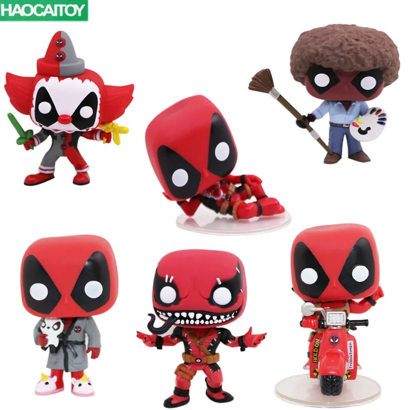 

Haocaitoy POP Action Figure Model PVC Deadpool Joker 300# 312# 322# 319# 327# Deadpool X-Men Collectible Toys 12cm