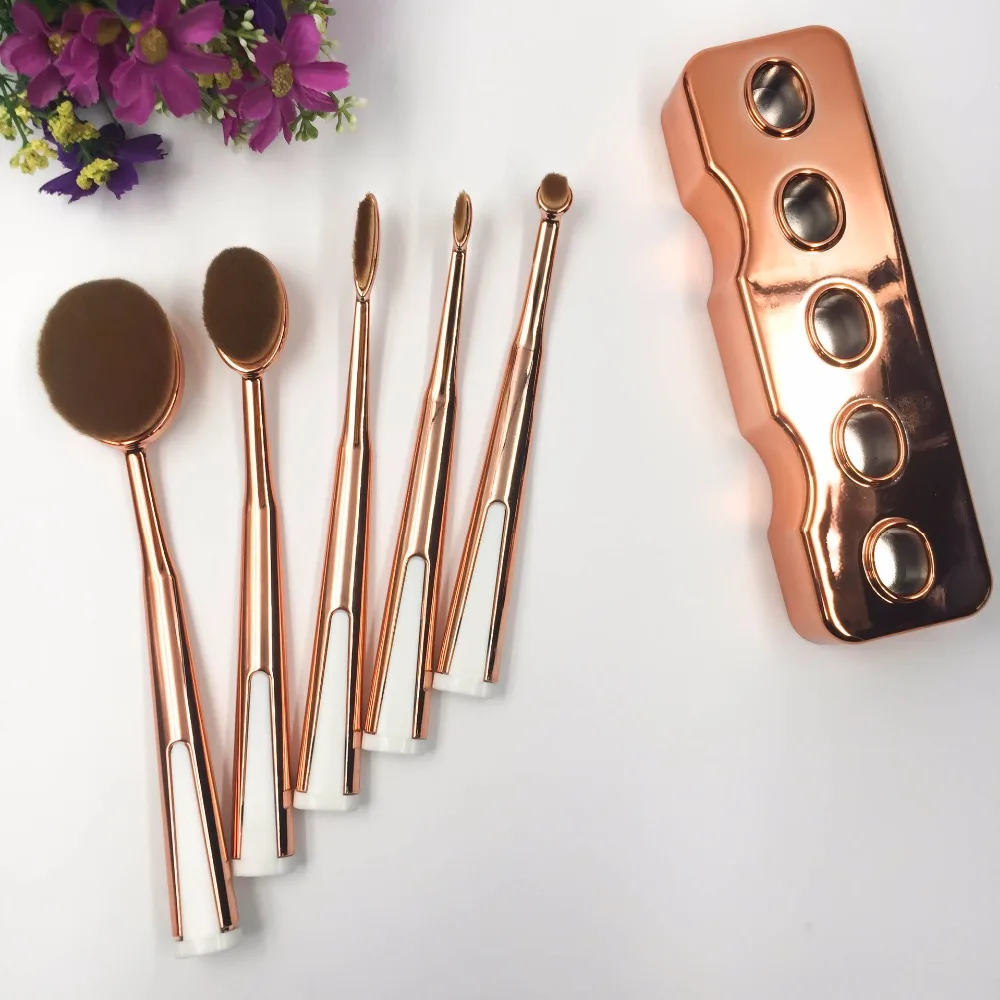 Набор косметических средств для макияжа лица 5 шт.|toothbrush makeup brush set|makeup setbrush set |