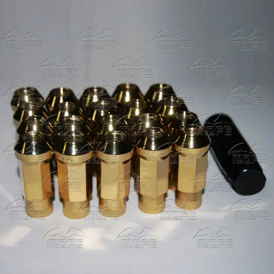 20PCS/SET Open End Steel Original Logo 48mm Racing Car Wheel Lug Nuts