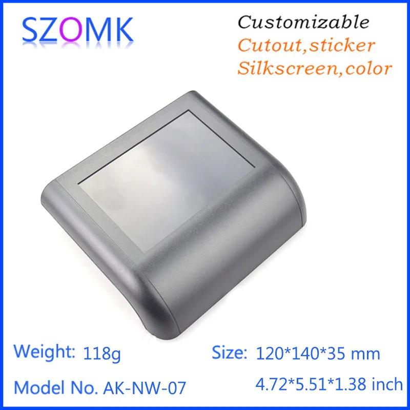 

szomk 4 psc a lot electrical plastic junction box connector data signal shell receiver housing 120x140x35mm