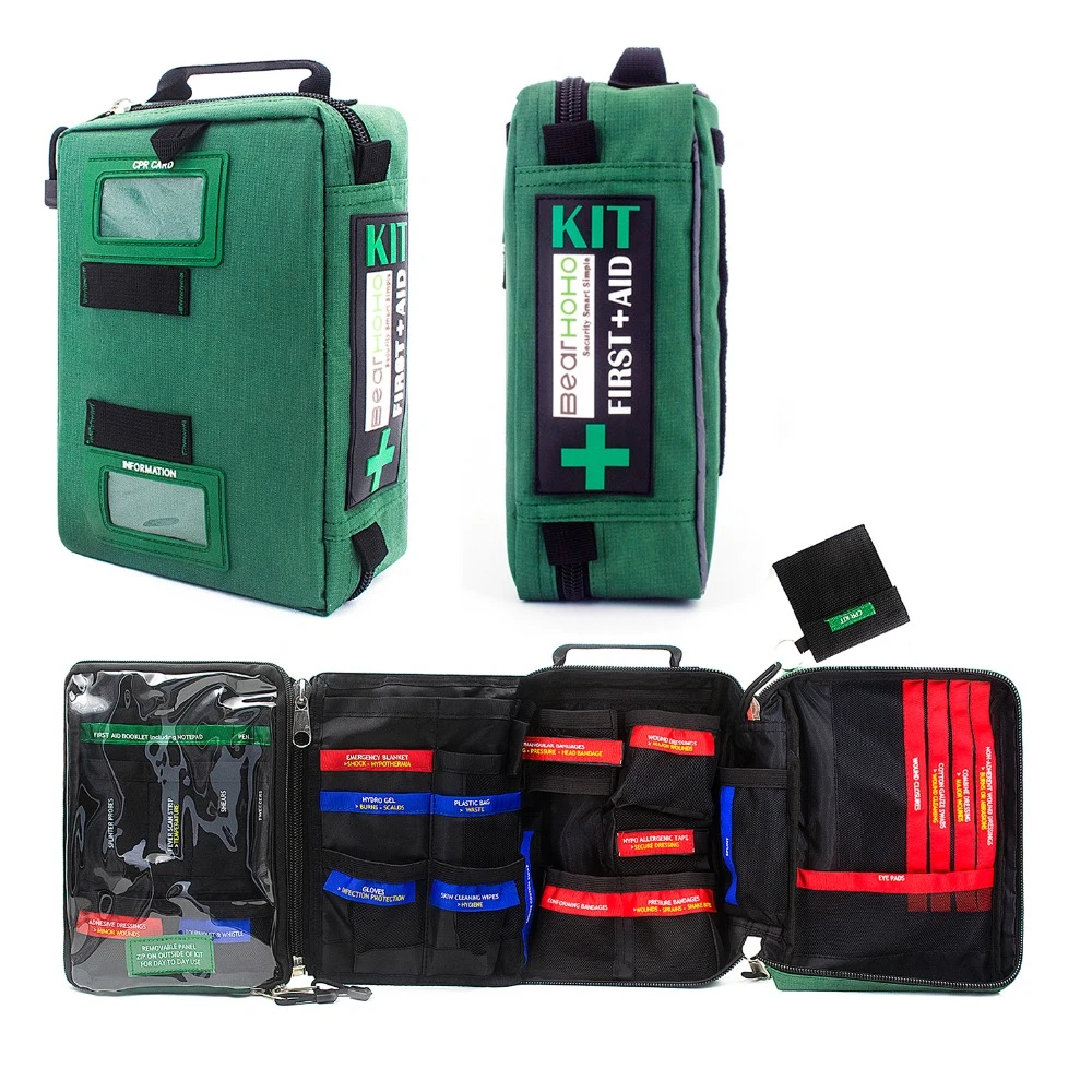 Tactical First Aid Kit Medical EMT Bag Emergency Survival Molle Black