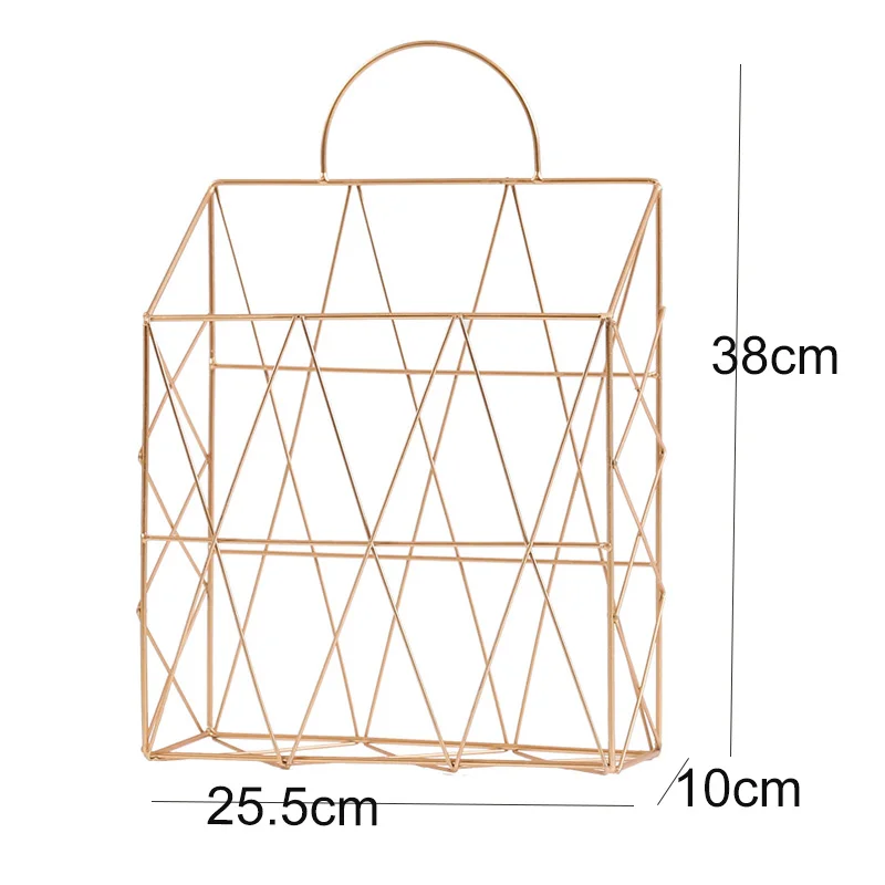 Металлическая сетка настенный стеллаж для хранения Домашний офисный стол NewspaperMagazineFile OrganizerBookshelf настенный Висячие мешочки корзина для хранения