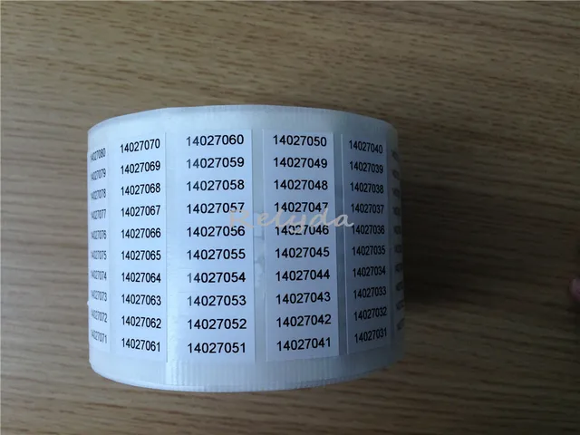 1000pcs free shipping custom item code qr code barcode stickers free serial numbers