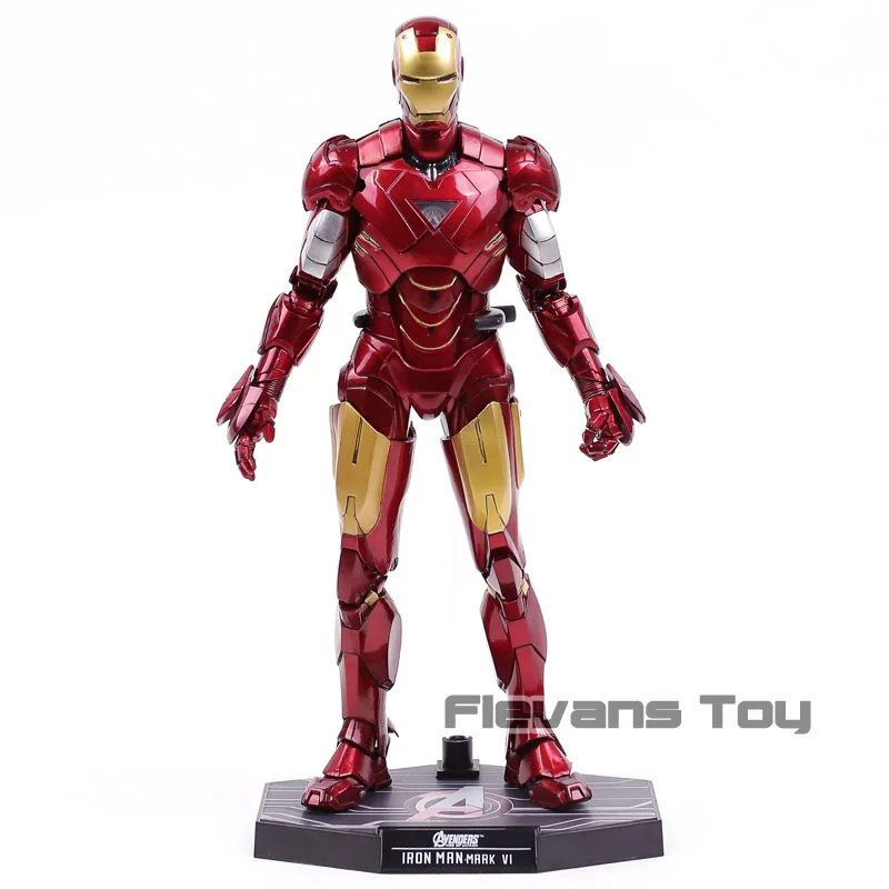

Hot Toys Iron Man Mark VI MK 6 with LED Light 1/6 Scale PVC Action Figure Collectible Model Toy