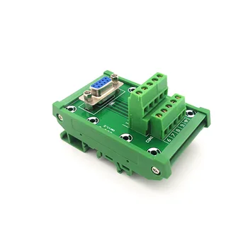 

D-SUB DB9 Female Header Breakout Board, Terminal Block, Connector.