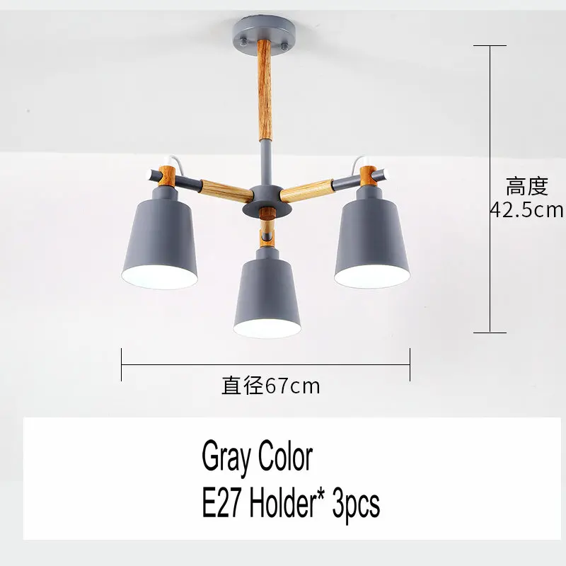 Artpad Nordic люстра лампа 3/6/8 светильник s металлический оттенок ...