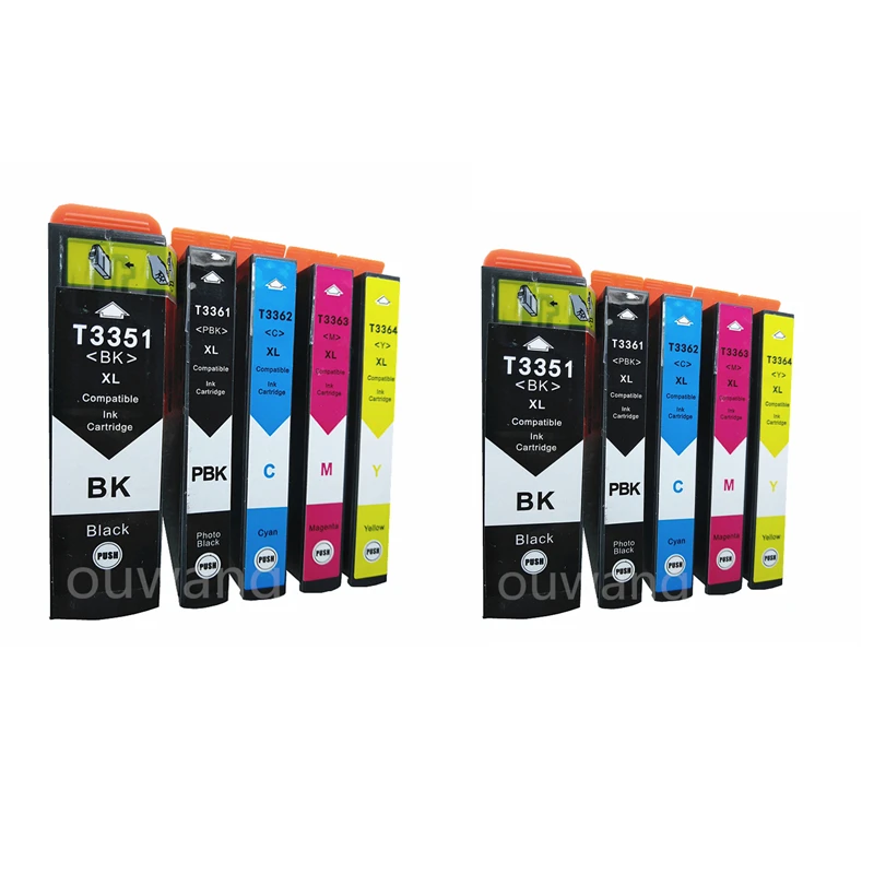 

10PK 33XL Compatible ink cartridge for ink XP-530 XP-630 XP-830 XP-635 XP-540 XP-640 XP-645 T3351 T3361 for Europe printer