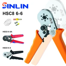 HSC8 6-6 0.25-6 мм 23-10AWG МИНИ ТИПА с САМОСТОЯТЕЛЬНОЙ РЕГУЛИРОВКОЙ ЩИПЦЫ ПЛОСКОГУБЦЫ терминалы обжимной инструмент трубки терминал обжимной инструмент