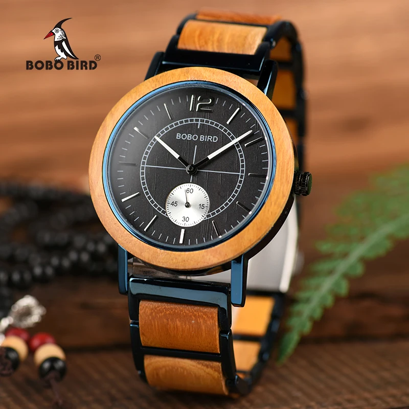 En Ligne Relogio masculino BOBO OISEAU Bois Lovers Montres Top Marque De Luxe Montre Homme Femmes Quartz Montres Accepter Logo Drop Shipping
