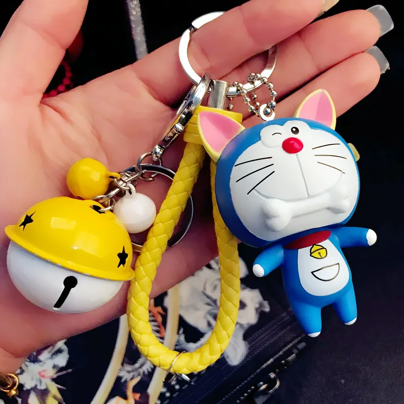 

Cartoon Dog keychain female creative cute animal Zodiac keyring mix design car key chain pendant for women bag