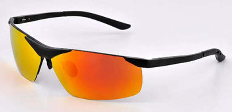 Новинка, Модные поляризованные солнцезащитные очки из алюминиево-магниевого сплава для мужчин, мужские солнцезащитные очки для вождения автомобиля, разноцветные линзы с покрытием