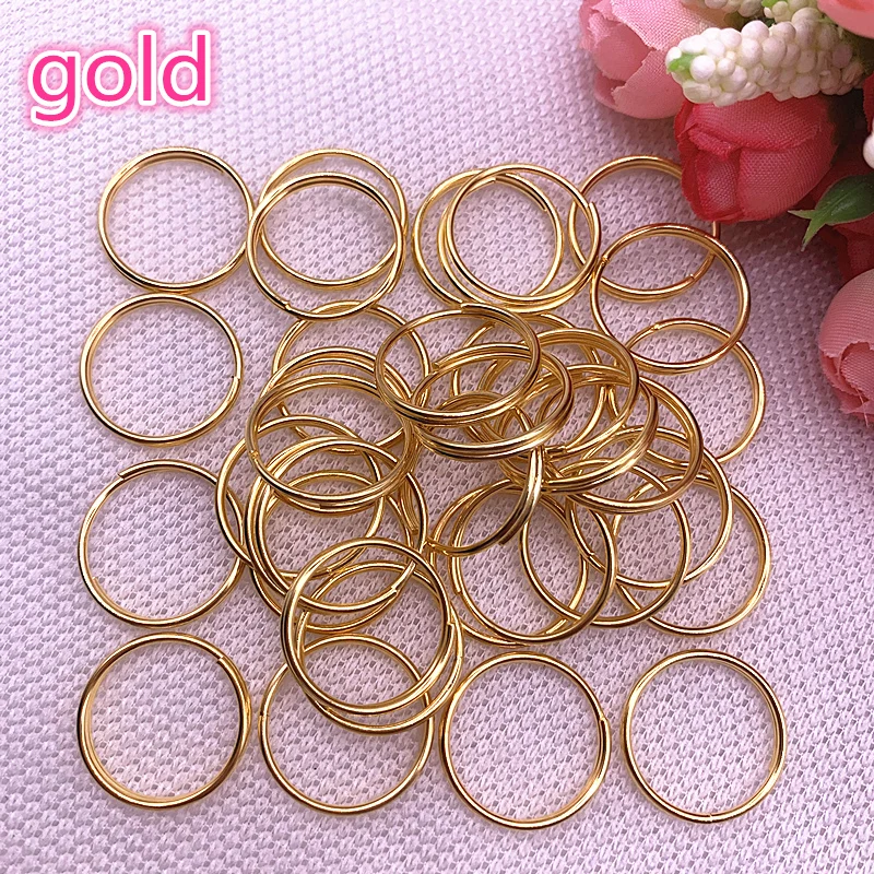 

NEW 20pcs/lot 20mm Open Gold Split Rings Double Loops Connectors For Jewelry Making DIY Findings Supplies