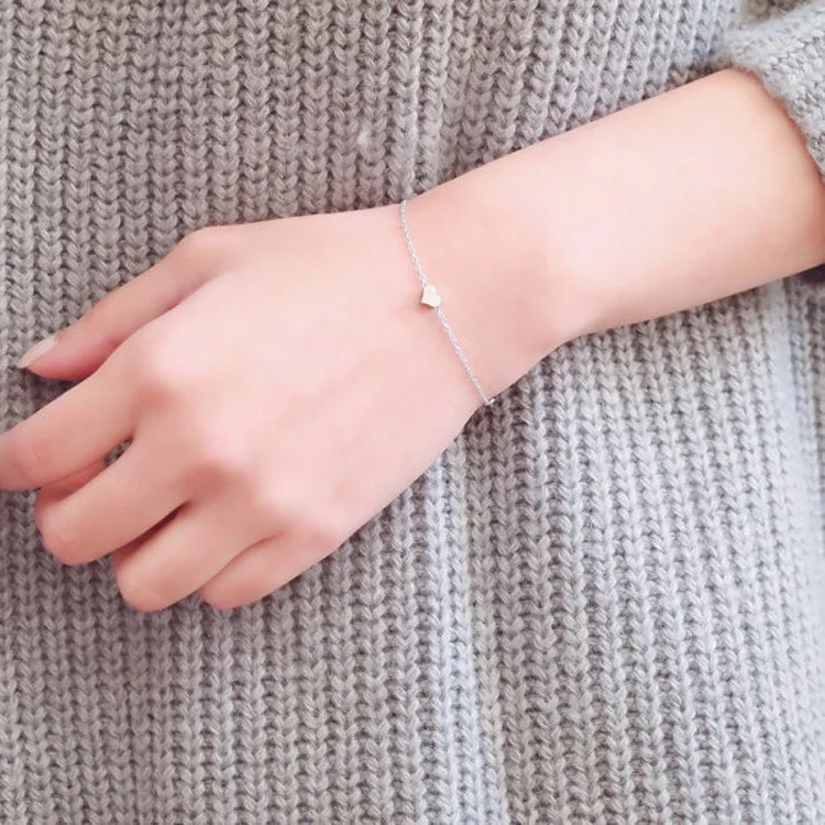 

2018 new bangles for women fashion versatile bracelet exquisite heart-shaped love heart bracele