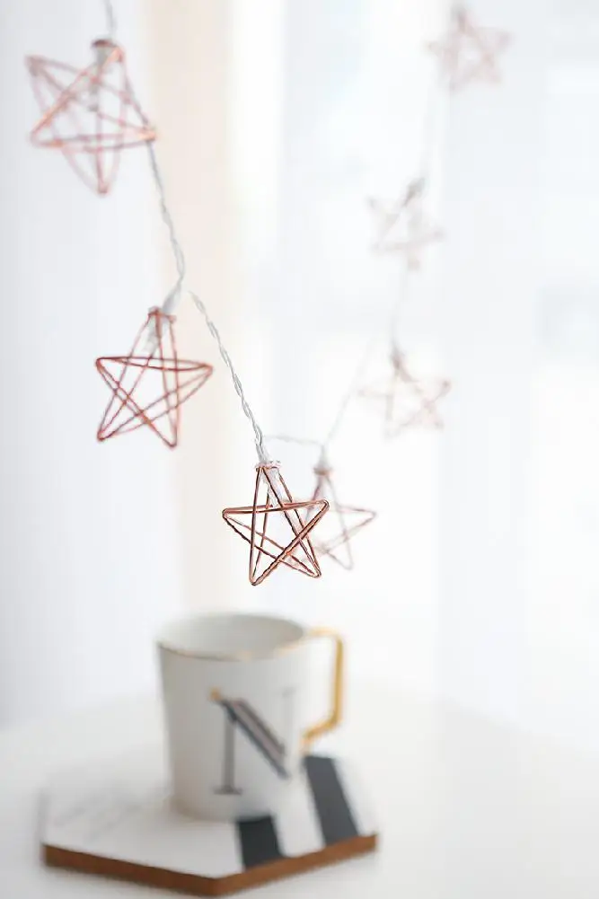 HobbyLane светодиодные гирлянды с пятиконечной звездой, праздничное освещение для патио, освещение для дома, сада, газона, украшения для рождественской вечеринки