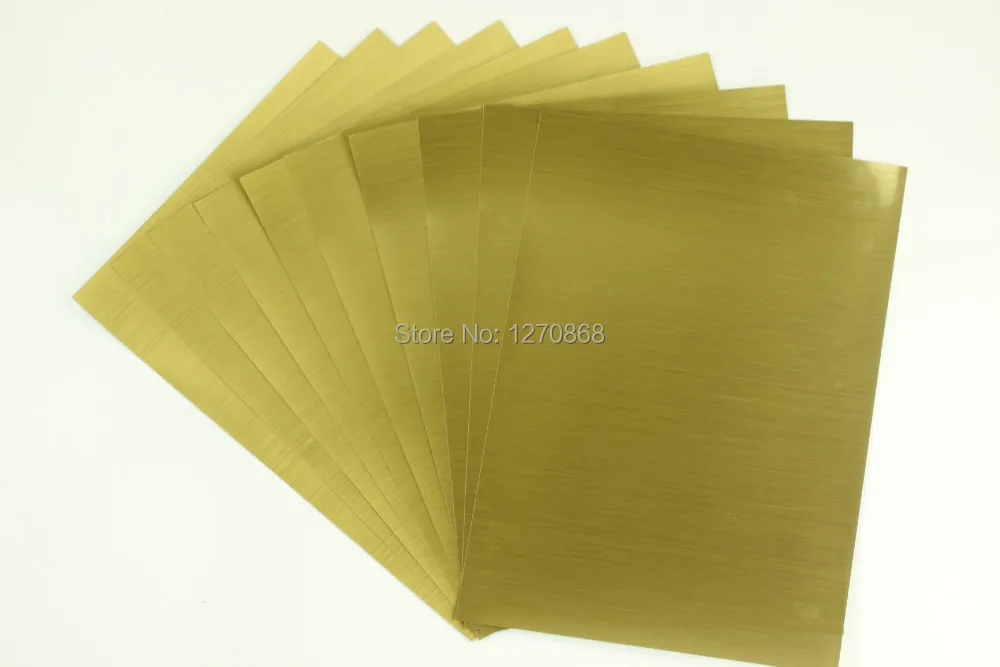Buy A4 self adhesive matte gold film 50 pieces with