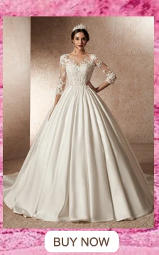 Lover Kiss vestidos novias boda Свадебные платья с длинными рукавами, украшенные бисером, модель принцессы, дизайнерские свадебные платья Abiti Da Sposa