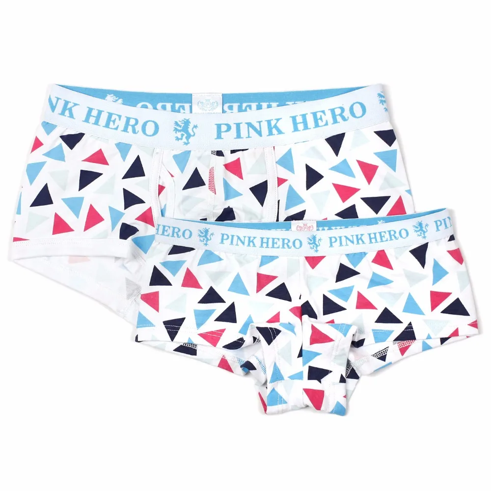 Pink Heroes Пара Нижнее белье Для мужчин нижнее трусы боксеры модные хлопковые