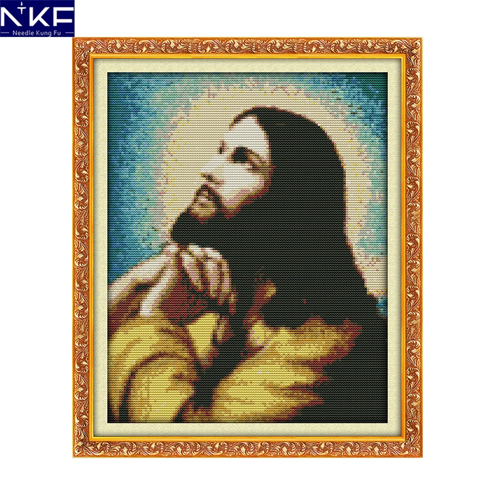 NKF The Preaching Christ Вышивка крестом Рукоделие китайский набор крестиков для вышивки