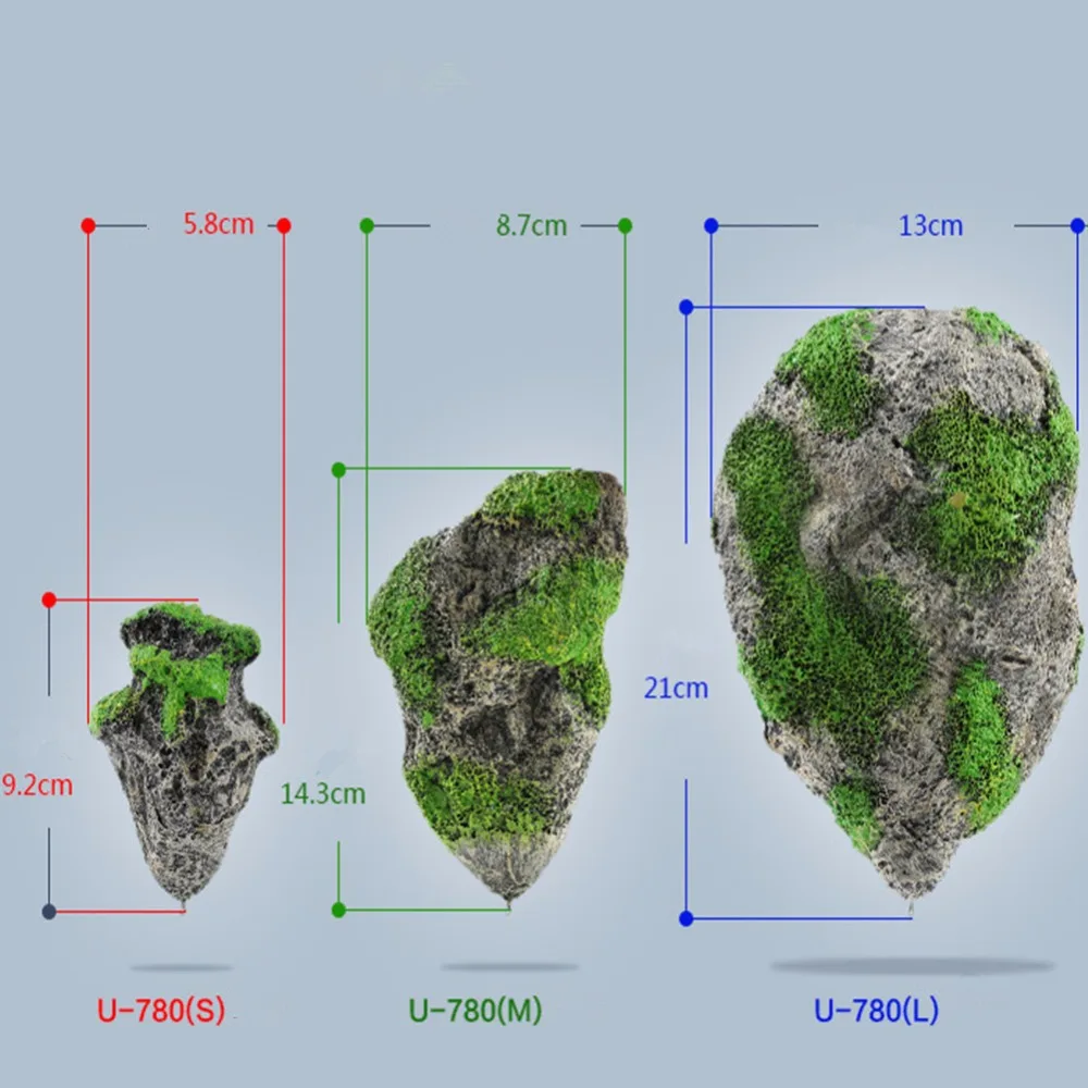 Nicrew плавающая каменная подвесная Искусственная каменная декорация аквариума украшение для аквариума плавающая пемза Летающая каменная Декорация